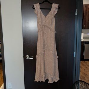 Brown maxi dress size small, very flowy